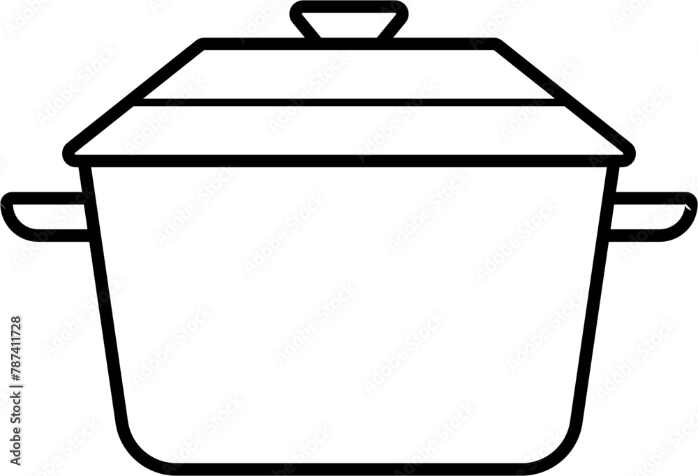 Casserole Pan Icon Outline Casserole Pan Icon Outline