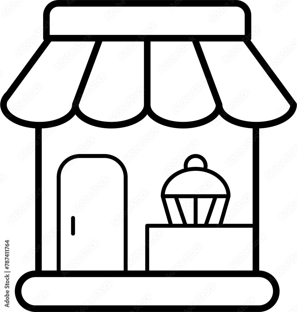Bakery Shop Icon Outline Bakery Shop Icon Outline