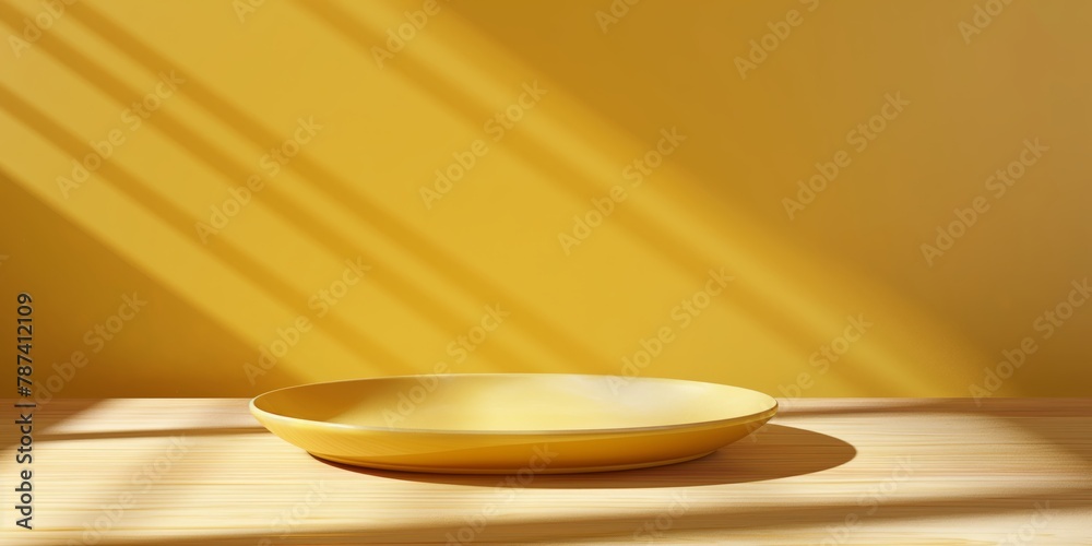 Sharp rays of light creating a dynamic contrast on a vibrant yellow background - a play of light and shadows Sharp rays of light creating a dynamic contrast on a vibrant yellow background - a play of light and shadows
