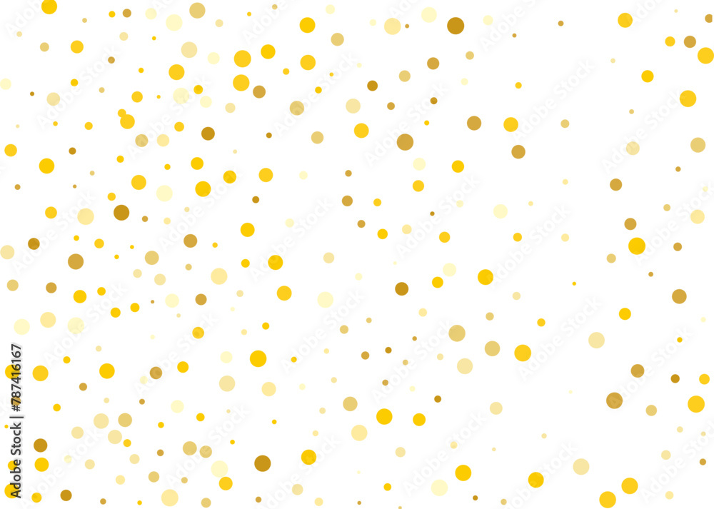 Frame, festive pattern with golden round glitter, confetti. Vector illustration Frame, festive pattern with golden round glitter, confetti. Vector illustration