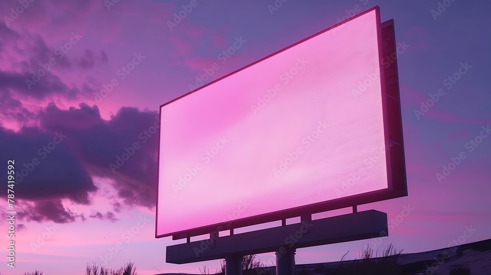 Blank billboard for new ads : Generative AI