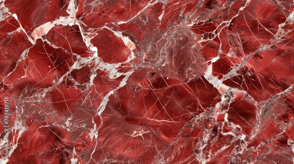 seamless texture of Rosso Levanto marble with a deep red background and light grey or white veining seamless texture of Rosso Levanto marble with a deep red background and light grey or white veining