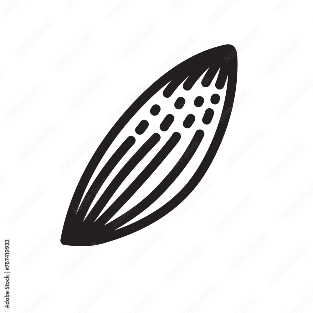 Plant Vector Icon with. Engraving style in Black and White Plant Vector Icon with. Engraving style in Black and White
