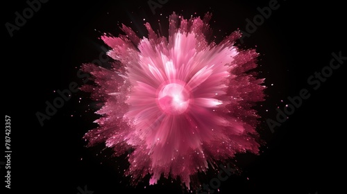Majestic Pink Nebula Explosion in Space © Oksana Smyshliaeva