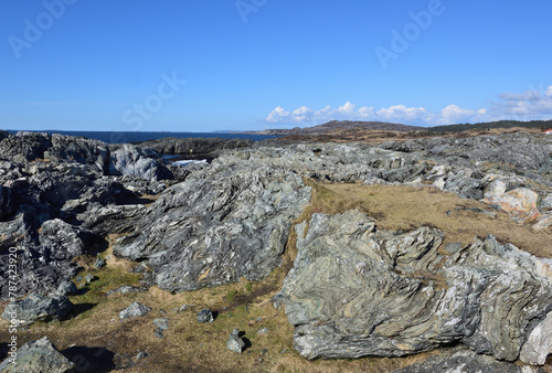 Gesteinsstrukturen in Norwegen