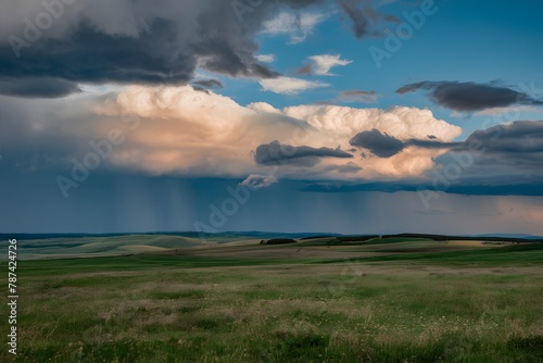 Sky covered with nimbostratus clouds, chance of rain