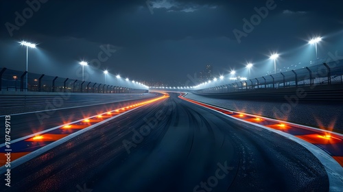 Illuminated Raceway Serenity. Concept Race Cars, Night Lights, Zen Meditations