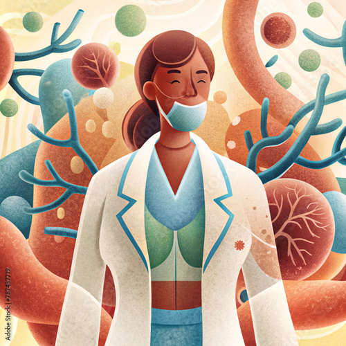 woman, healthcare, mask, virus, patient