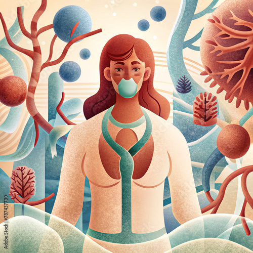 woman, healthcare, mask, virus, patient