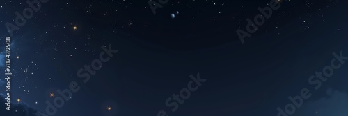 Background from the starry sky with bright stars  blurred sky  night sky with stars  banner