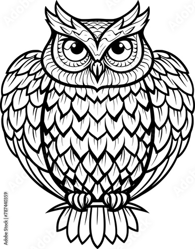 Proud Fox Mandala Coloring Book, Bold Black Lines