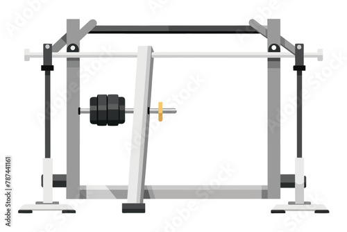 Smith machine on white