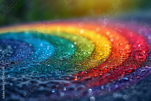 rainbow color as symbol of diversity and respect