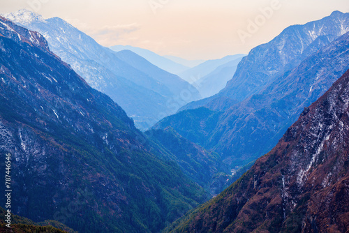 Mountain landscape in Everest region, Nepal photo