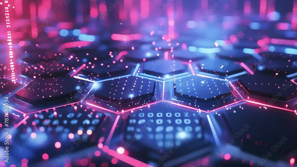 Futuristic hexagonal shapes, purple with dark shades, background image. technology landscape. new technology, future concept. Futuristic hexagonal shapes, purple with dark shades, background image. technology landscape. new technology, future concept.