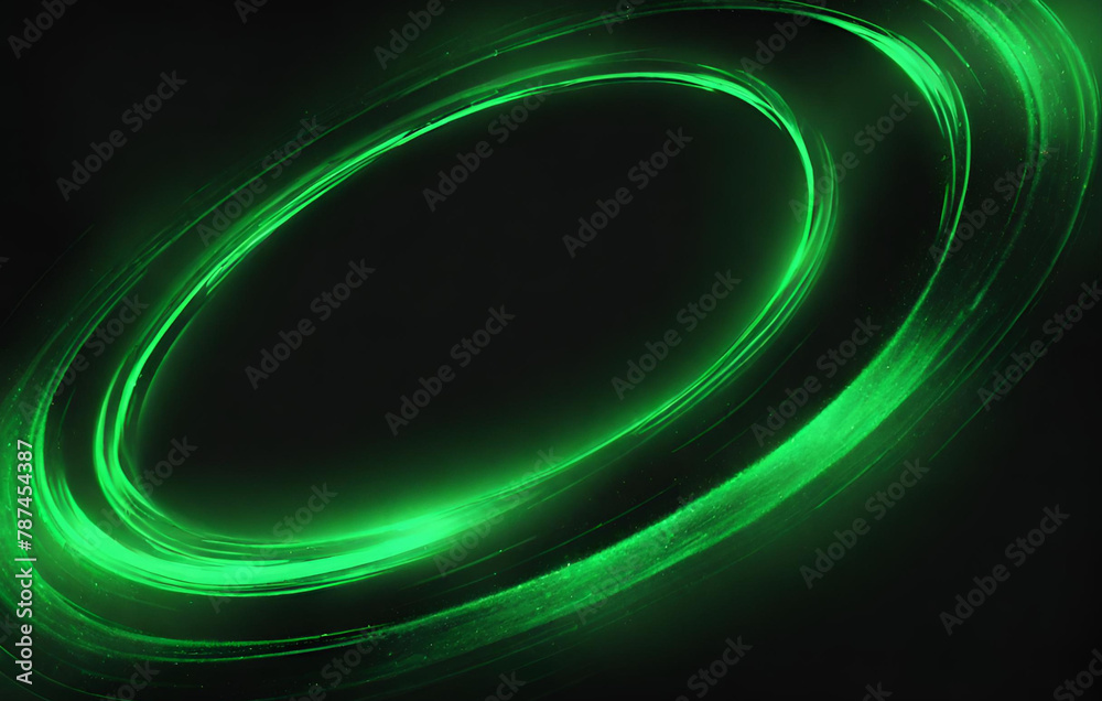 Round Green Light Twisted, Suitable For Product Advertising, Product Design, and Other, Vector Illustration Pro Vector