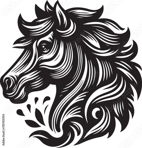 Wallpaper Mural horse illustration Torontodigital.ca