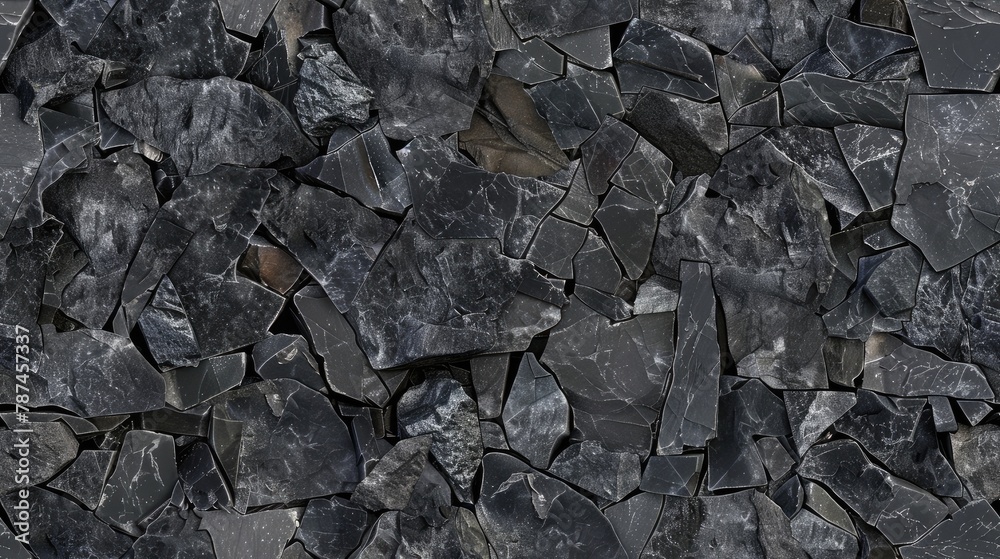 seamless texture of basalt with a fine-grained, dark grey to black color and sometimes with visible crystalline structures seamless texture of basalt with a fine-grained, dark grey to black color and sometimes with visible crystalline structures