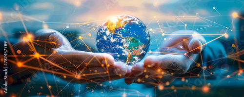 Connected Logistics  Diverse Hands Linking Global Cargo Network  Freight Distribution Systems Worldwide