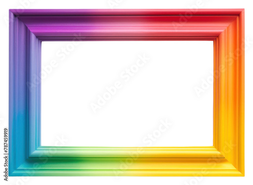PNG Gradient rainbow backgrounds rectangle frame.