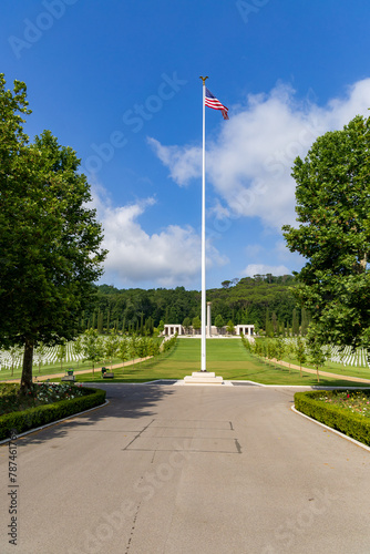 Obraz na płótnie American Cemetery and Veterans Memorial site. w salonie