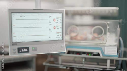 Wallpaper Mural Monitoring patient vitals signs at the healthcare facility. Monitoring technology shows the deterioration of patient life vitals. Vitals Monitoring Equipment Confirming sick patient death. Torontodigital.ca