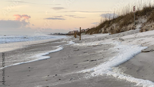 Sand Dunes on American Beach in Amelia Island at Sunrise