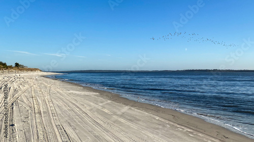 Nassau River Beach and Bridge in Amelia Island Florida