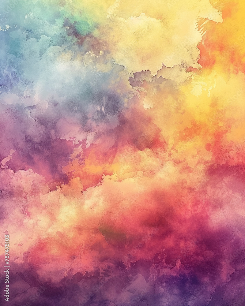 Soft watercolor abstract background, cloud painting style wallpaper