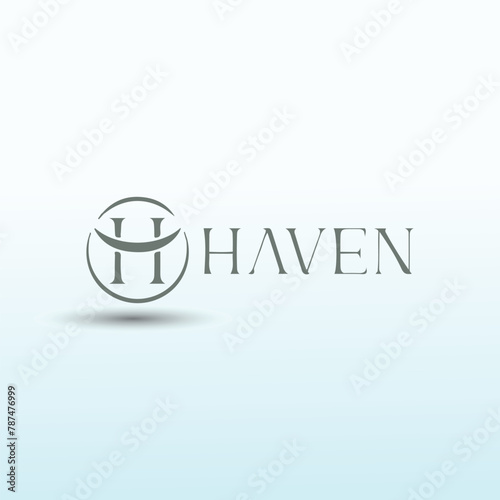 Word Haven vector logo design