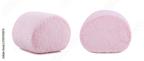 Marshmallows isolated on transparent background. PNG