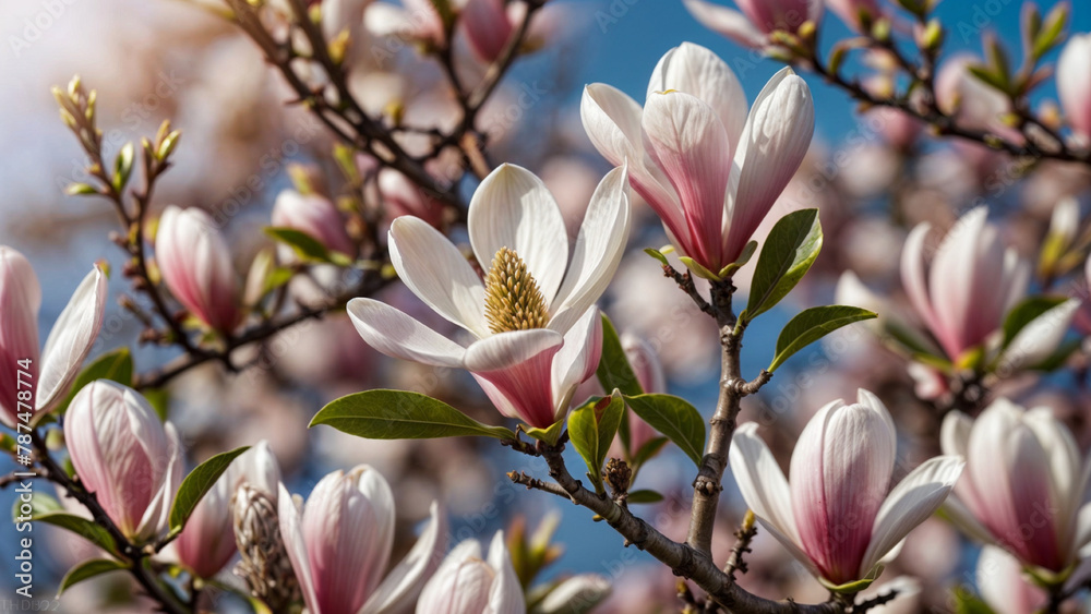 magnolia tree blossom