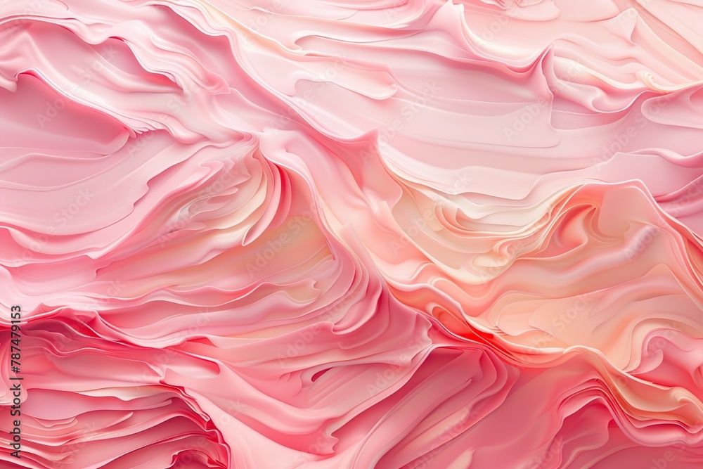 Abstract pink waves wallpaper
