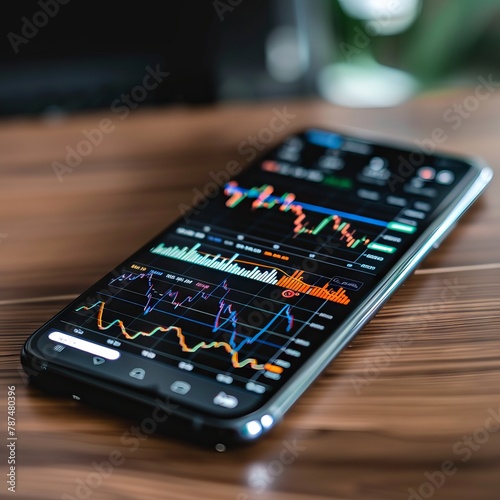 Smartphone with Stock Market Data