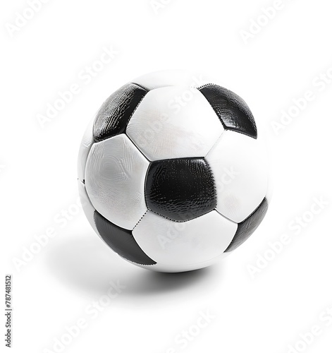 Soccer ball on white background