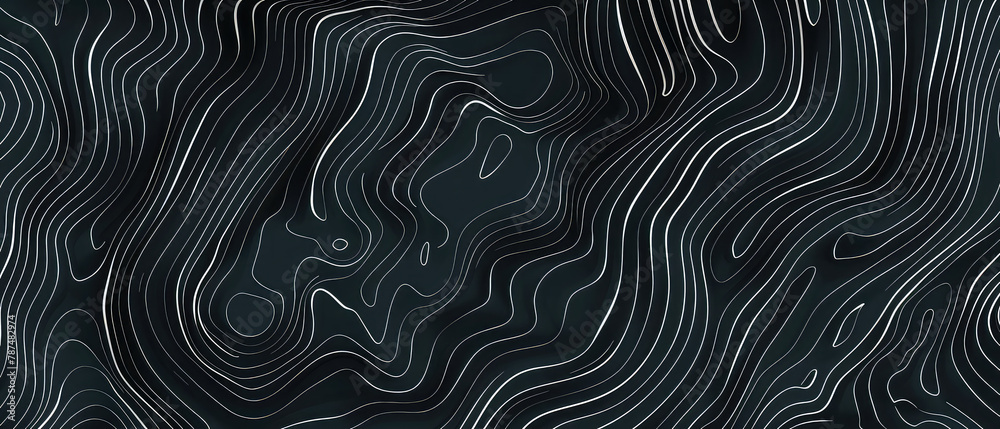 Intricate black lines on dark background