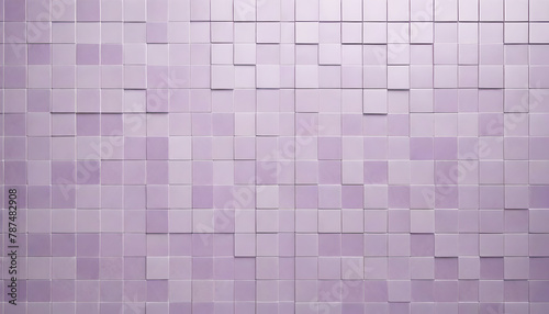 Pale purple mosaic tiles textured background
