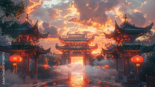 Dragon Gate  Traditional Chinese Mythological Wonder