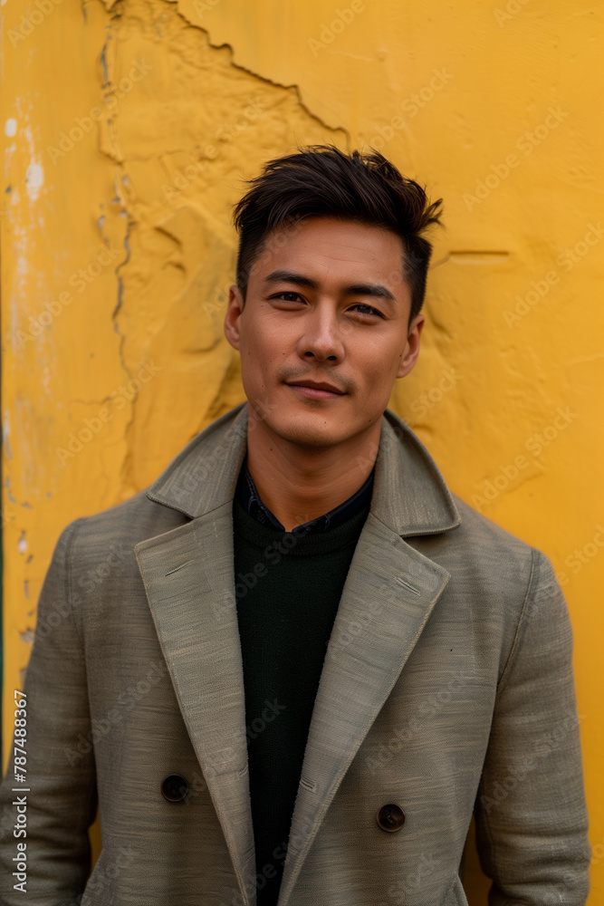 Portrait of adult chinese man background Portrait of adult chinese man background