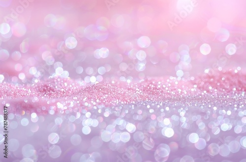 Blurry Pink and White Background With Sparkle © yganko