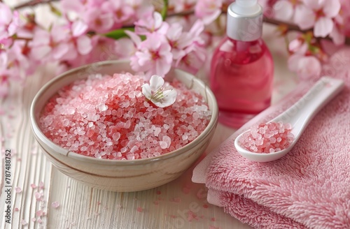 Pink Sea Salt Bowl and Towel