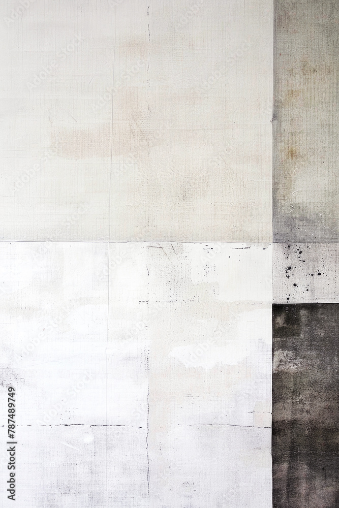Abstract minimalist art in shades of gray, simple shapes. Vertical poster, a painting for the wall. Abstract minimalist art in shades of gray, simple shapes. Vertical poster, a painting for the wall.