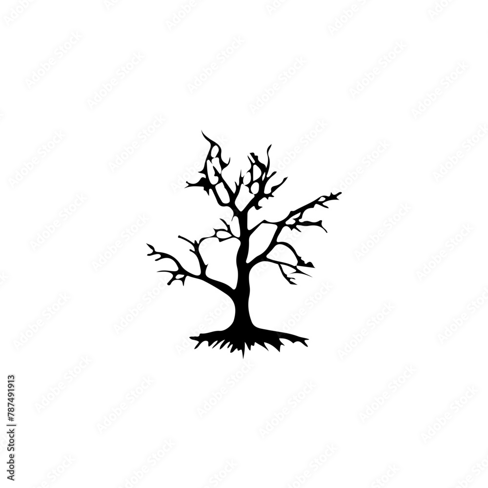 Fototapeta premium Tree Silhouette Vector Clipart