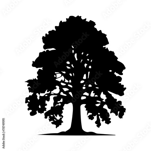 Tree Silhouette Vector Clipart