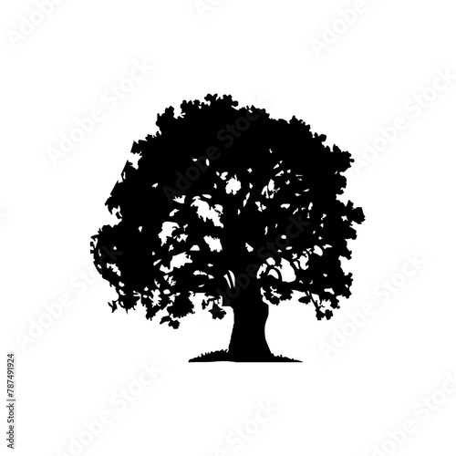 Tree Silhouette Vector Clipart