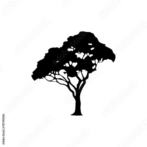 Tree Silhouette Vector Clipart