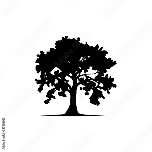 Tree Silhouette Vector Clipart photo