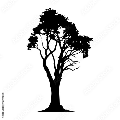 Tree Silhouette Vector Clipart