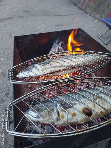 fish on the grill