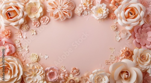 Blue Plate With Pink Sprinkles and Pink Ribbon